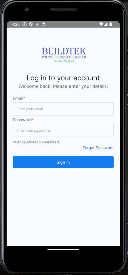Login Screen